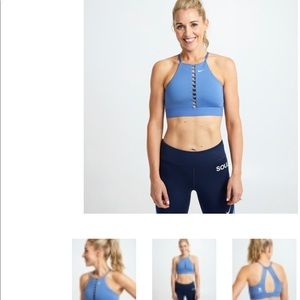 NWT NIKE Indy lattice Bra. Light blue size small